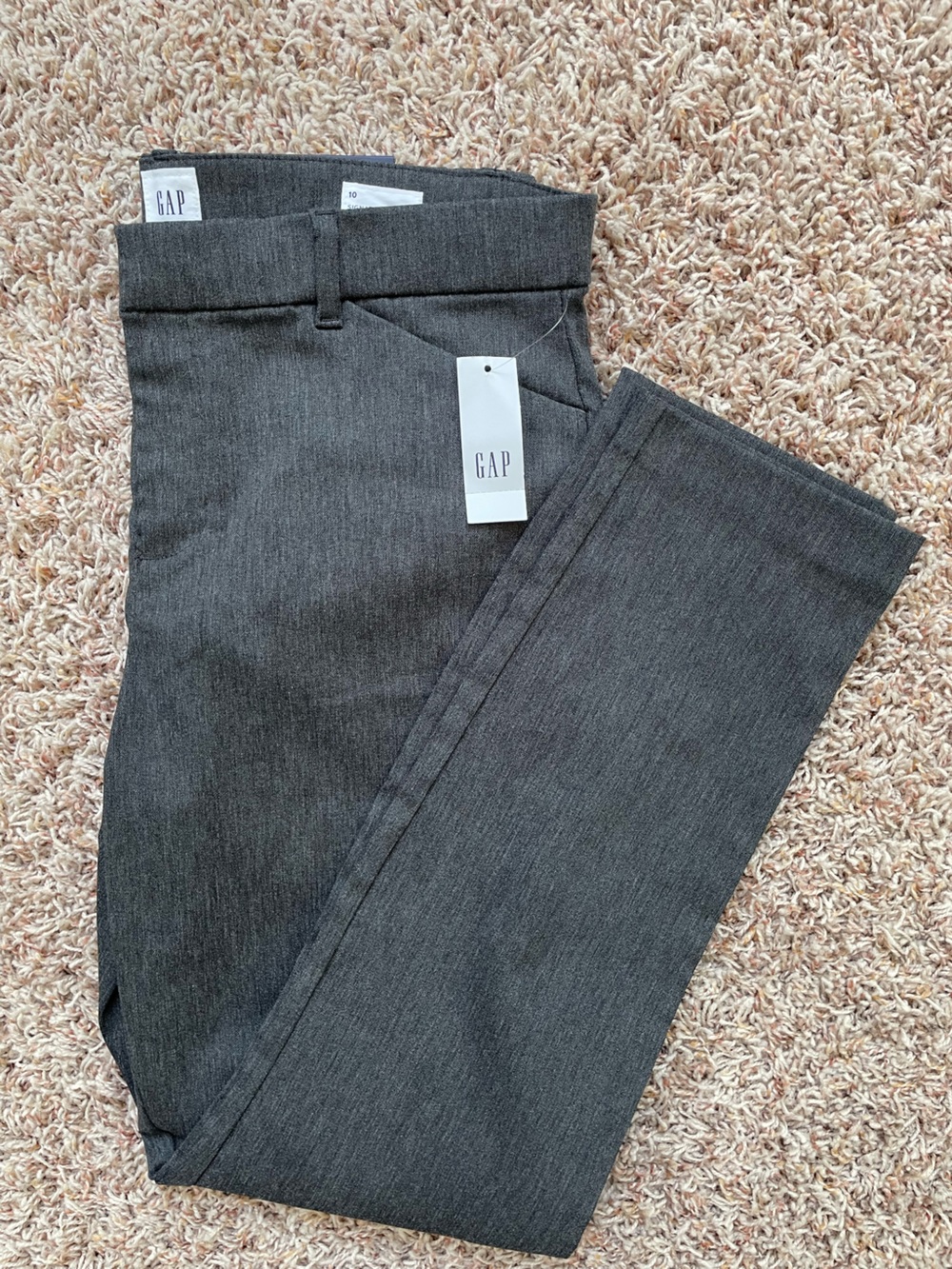GAP Women's Signature Skinny Ankle Straight Leg Jeans Charcoal Gray Size 10
